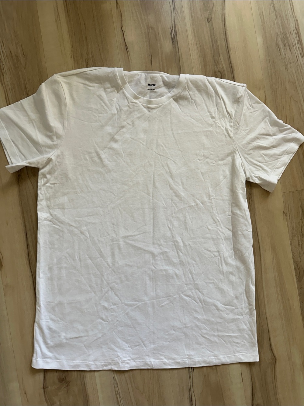 SKIMS White Short Sleeve Crewneck Tee NWOT